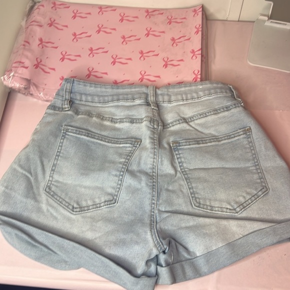 Rue21 Light Blue Denim Women's Shorts - Picture 5 of 6